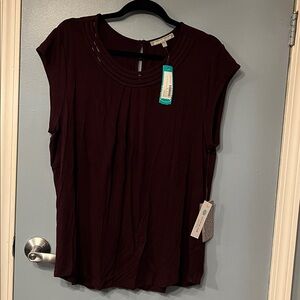 Daniel Rainn Deep Burgundy Top